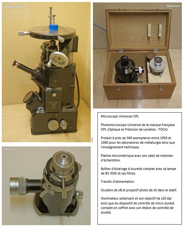 [Produits] Microscope de fabrication OPL